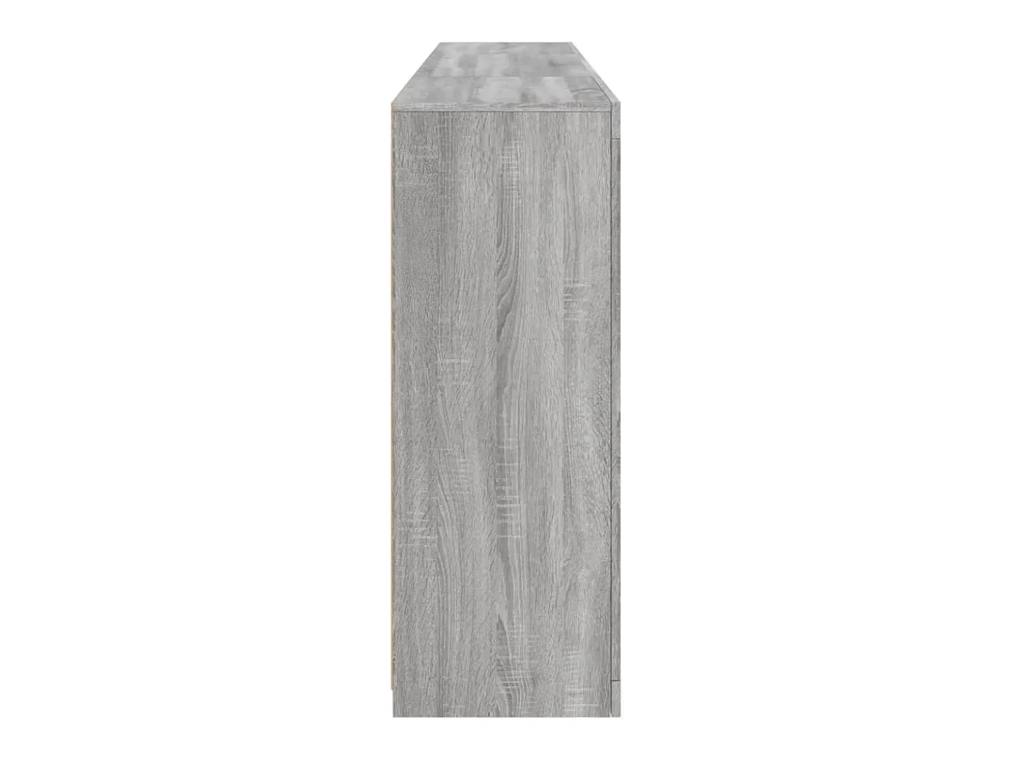 Aparador con luces LED gris Sonoma 202x37x100 cm