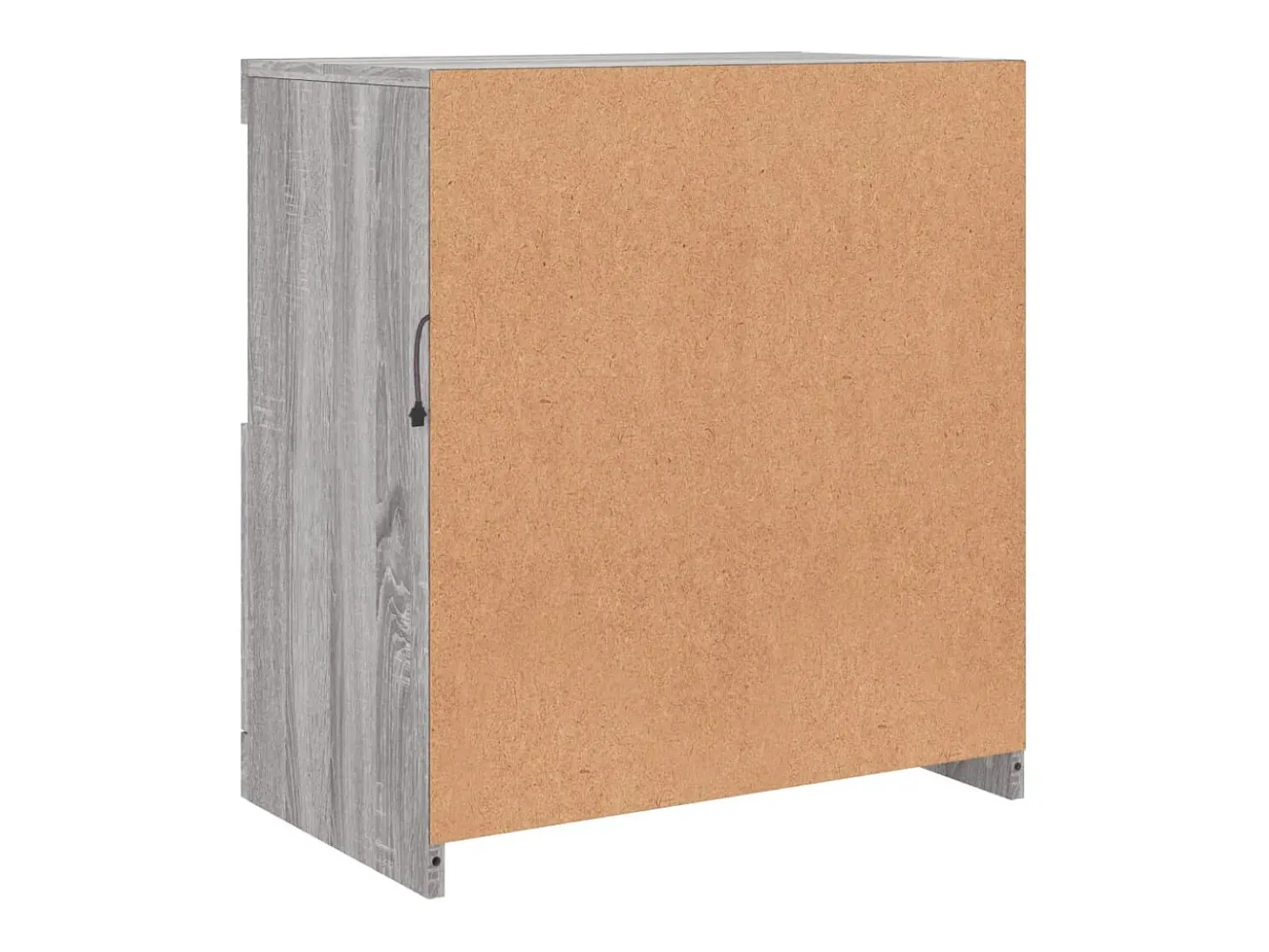 Aparador con luces LED gris Sonoma 60,5x37x67 cm