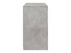 Aparador con luces LED gris hormigón 60,5x37x67 cm