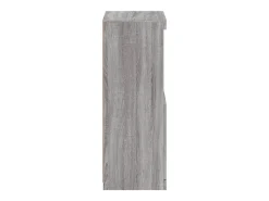 Aparador con luces LED gris Sonoma 41x37x100 cm