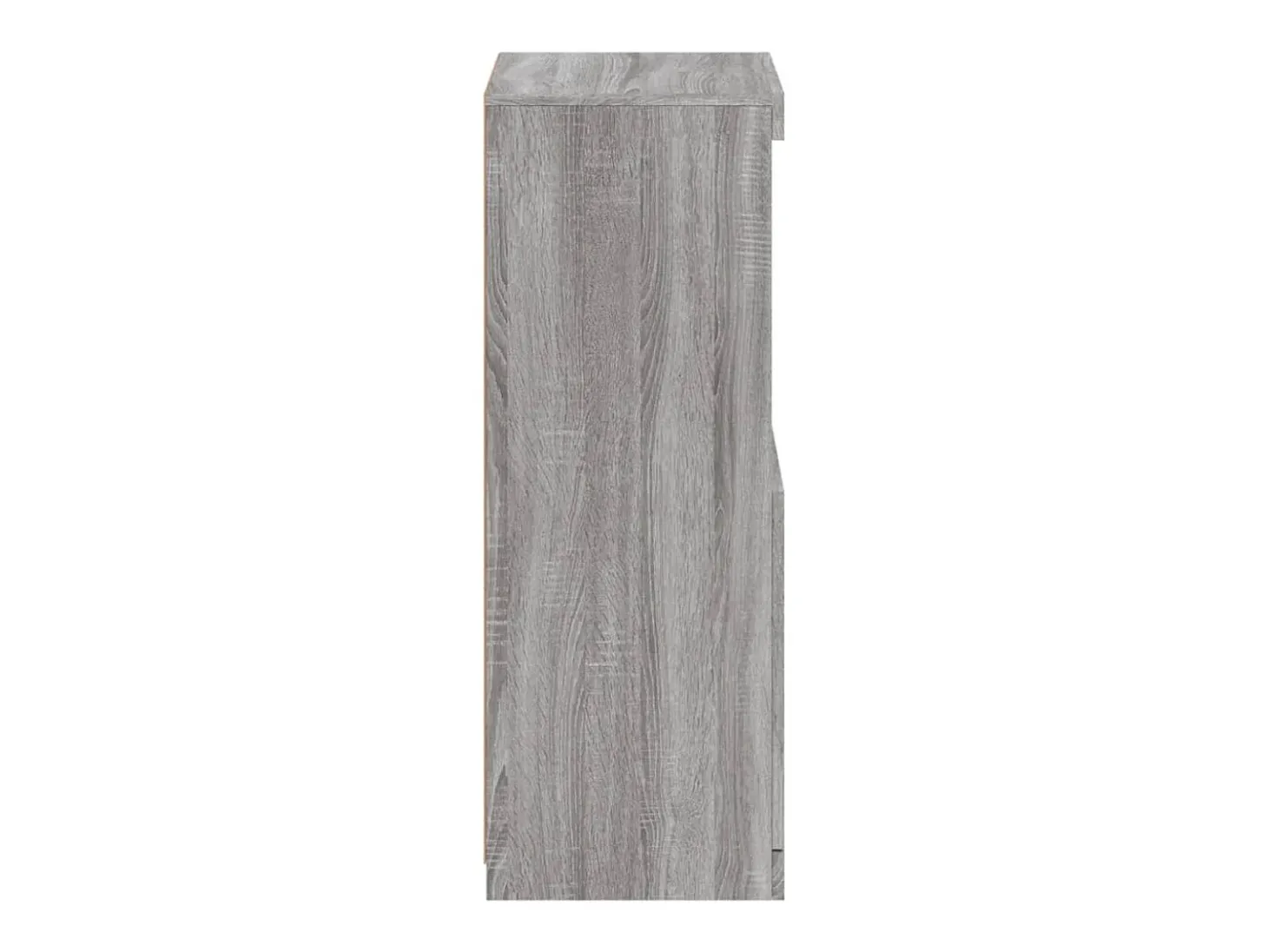 Aparador con luces LED gris Sonoma 41x37x100 cm