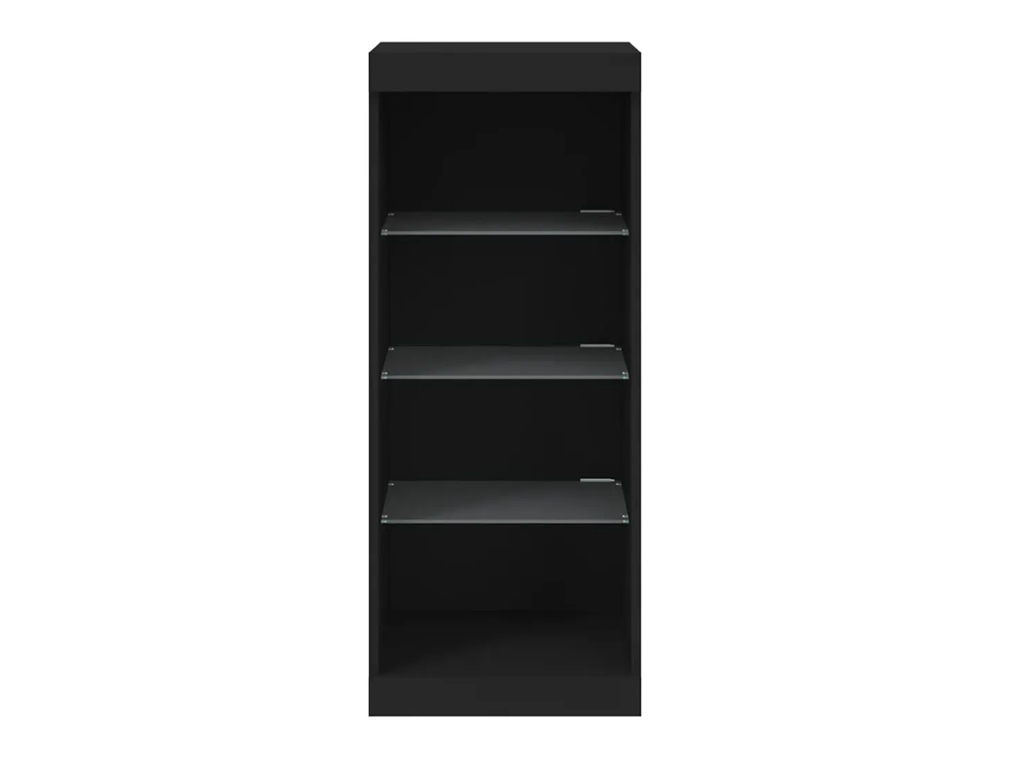 Aparador con luces LED negro 41x37x100 cm