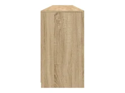 Aparador con luces LED roble Sonoma 202x37x67 cm