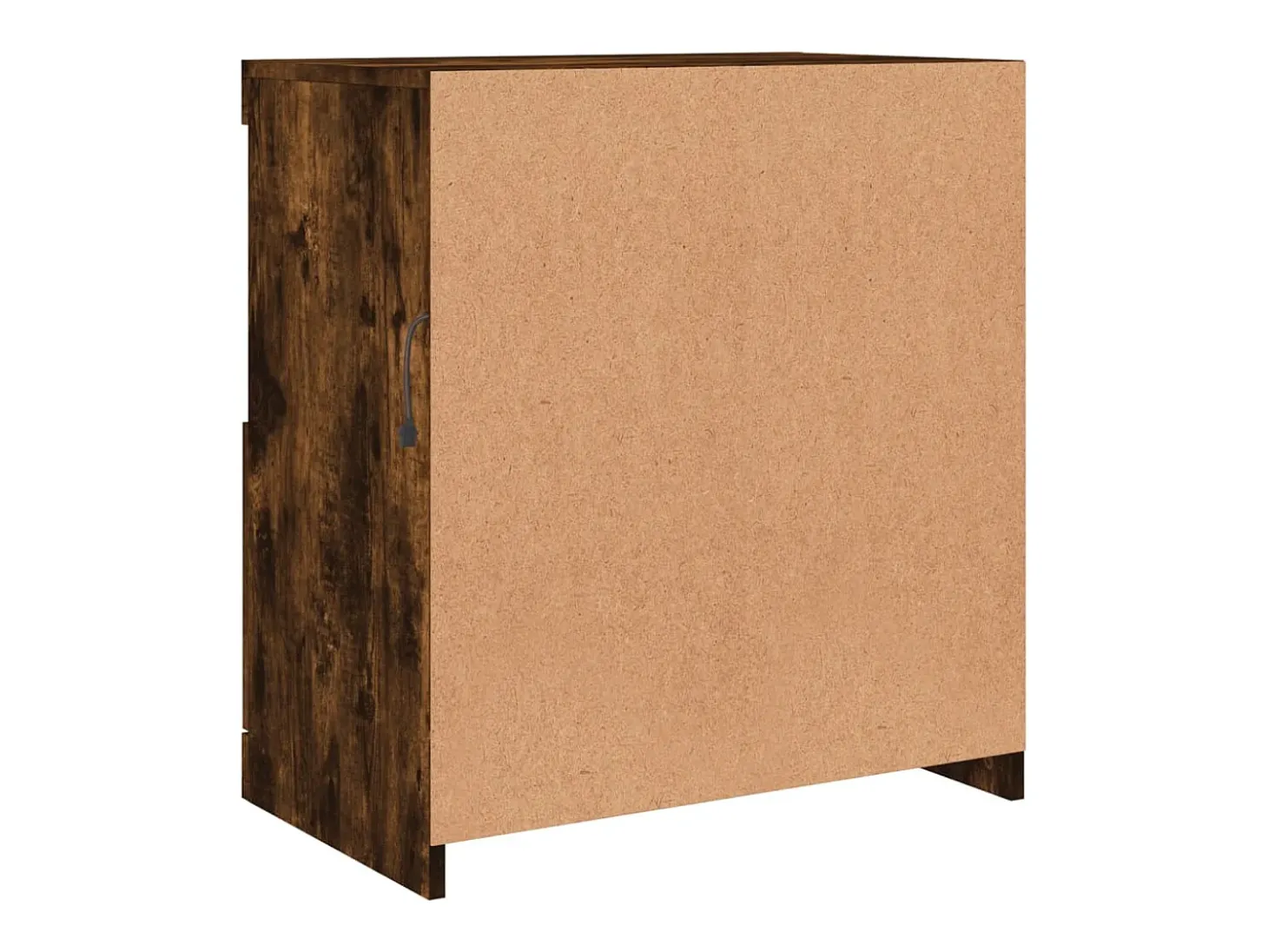 Aparador con luces LED roble ahumado 60x37x67 cm