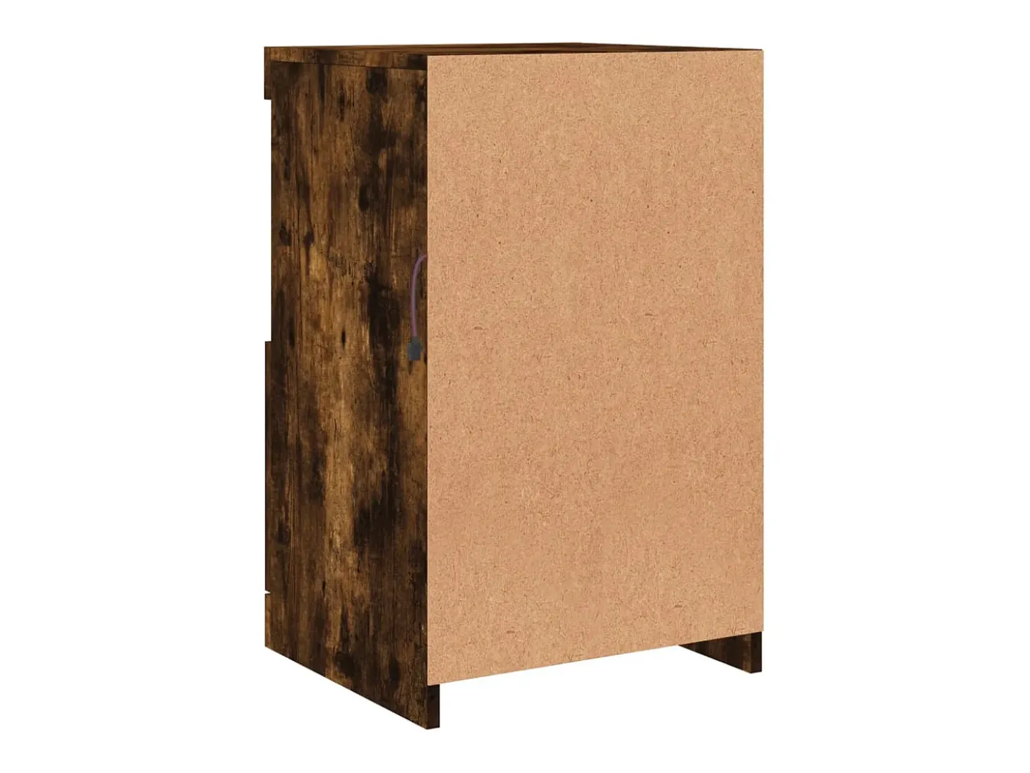 Aparador con luces LED roble ahumado 41x37x67 cm