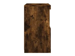 Aparador con luces LED roble ahumado 41x37x67 cm