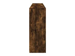 Aparador con luces LED roble ahumado 181,5x37x100 cm