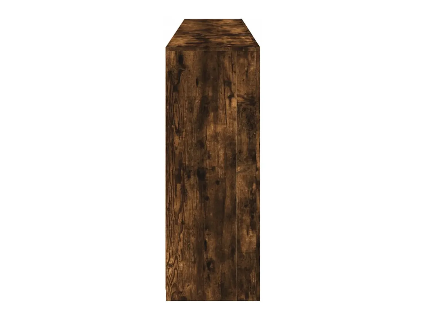 Aparador con luces LED roble ahumado 181,5x37x100 cm