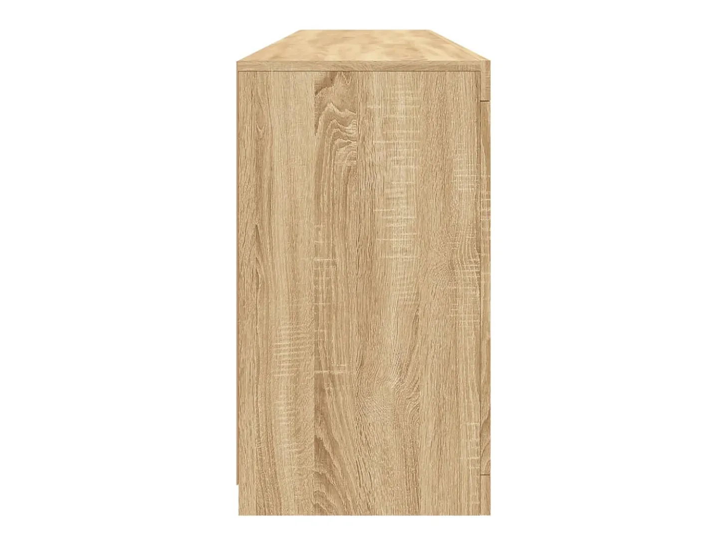 Aparador con luces LED roble Sonoma 162x37x67 cm