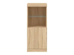 Aparador con luces LED roble Sonoma 41x37x100 cm