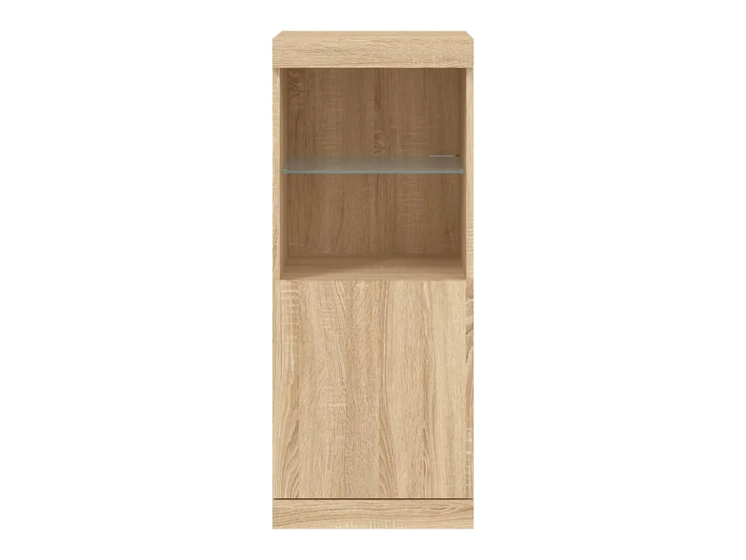 Aparador con luces LED roble Sonoma 41x37x100 cm