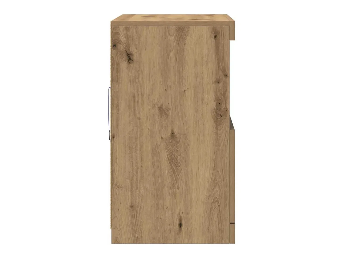 Aparador con luces LED Roble Artesano 60x37x67 cm
