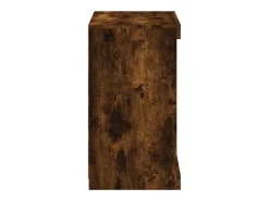 Aparador con luces LED roble ahumado 60,5x37x67 cm