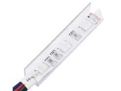 Aparador con luces LED roble ahumado 60,5x37x67 cm