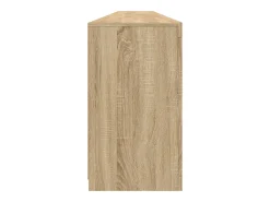 Aparador con luces LED roble Sonoma 283x37x67 cm