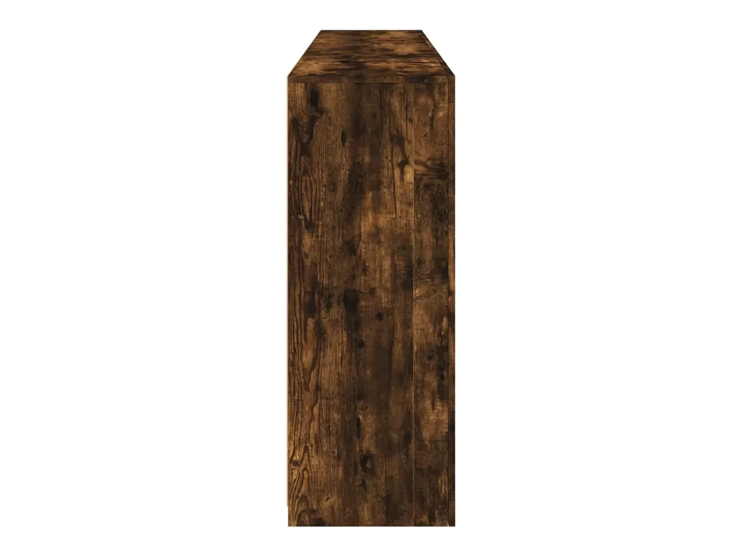 Aparador con luces LED roble ahumado 181,5x37x100 cm