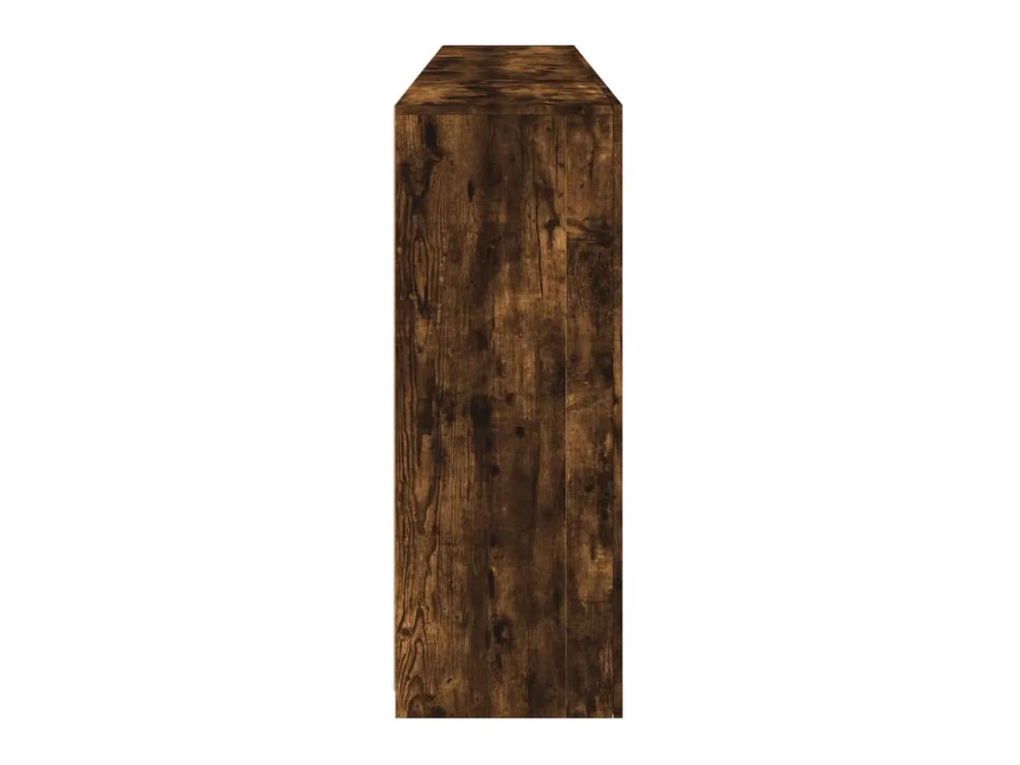 Aparador con luces LED roble ahumado 202x37x100 cm