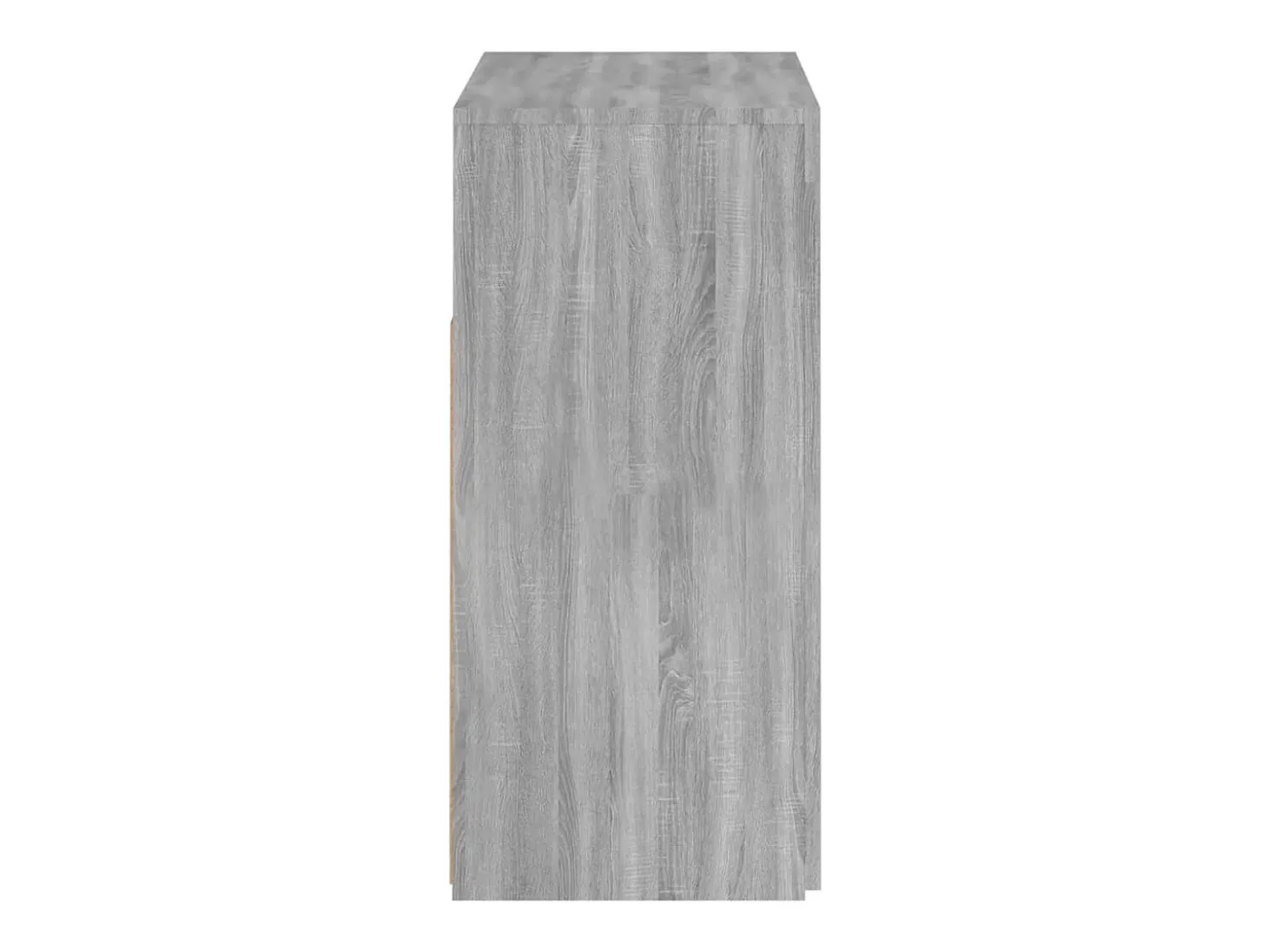 Aparador con luces LED Sonoma gris 80x35x75 cm