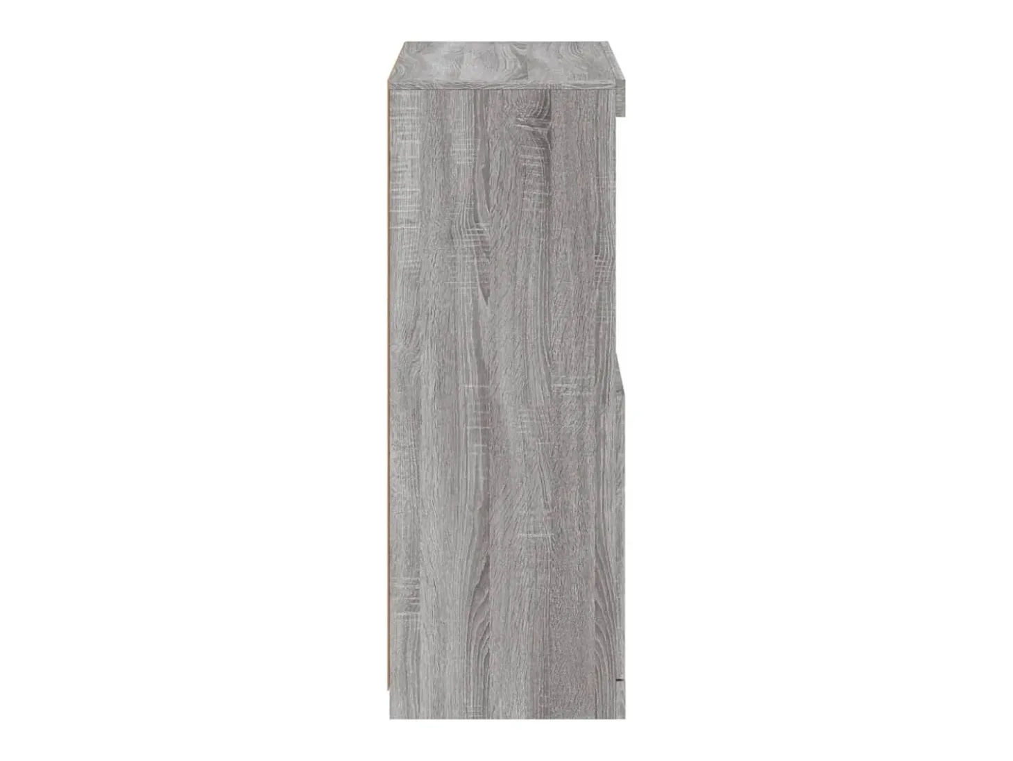 Aparador con luces LED Sonoma gris 60,5x37x100 cm