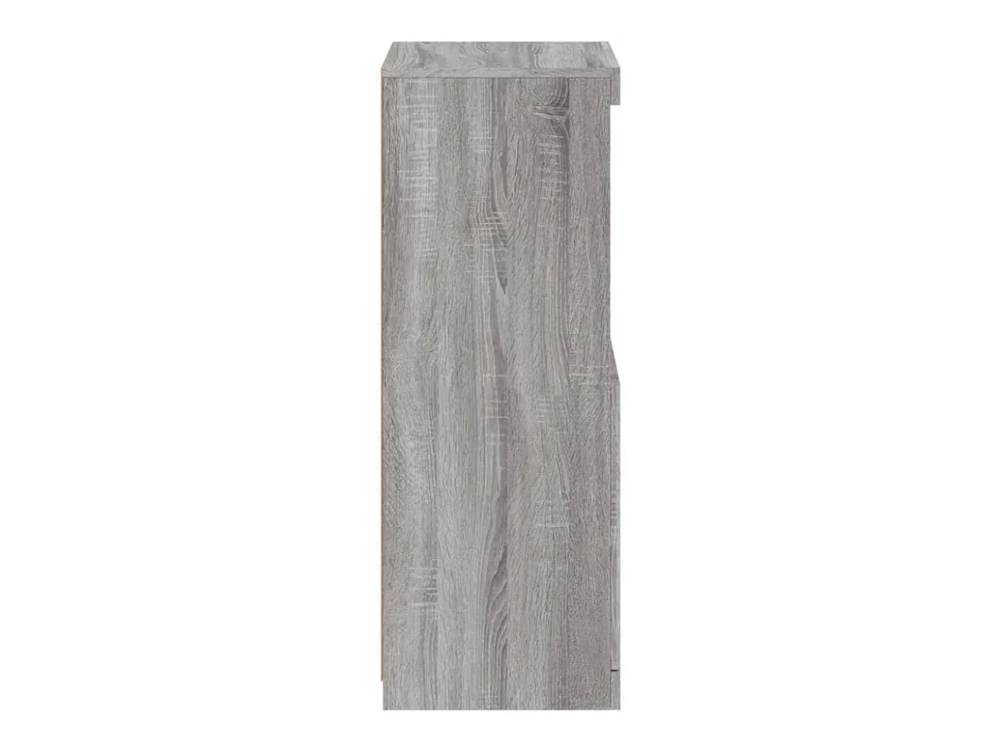 Aparador con luces LED Sonoma gris 41x37x100 cm
