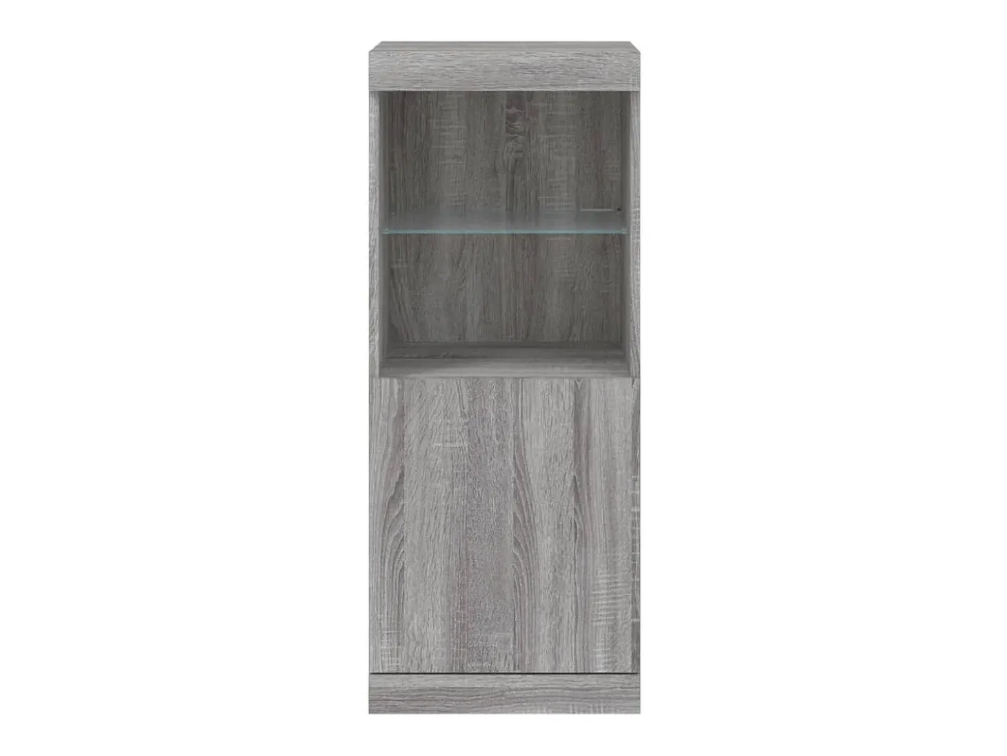 Aparador con luces LED Sonoma gris 41x37x100 cm