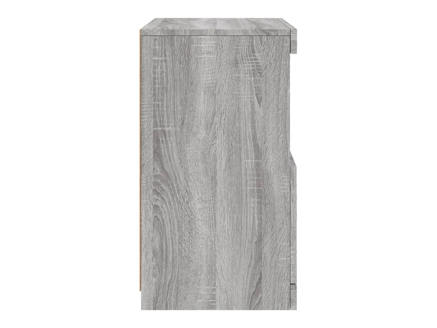 Aparador con luces LED Sonoma gris 41x37x67 cm