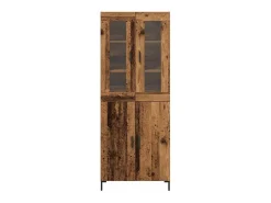 Aparador con mueble de pared en aglomerado de madera antiguo