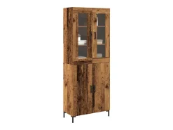 Aparador con mueble de pared en aglomerado de madera antiguo