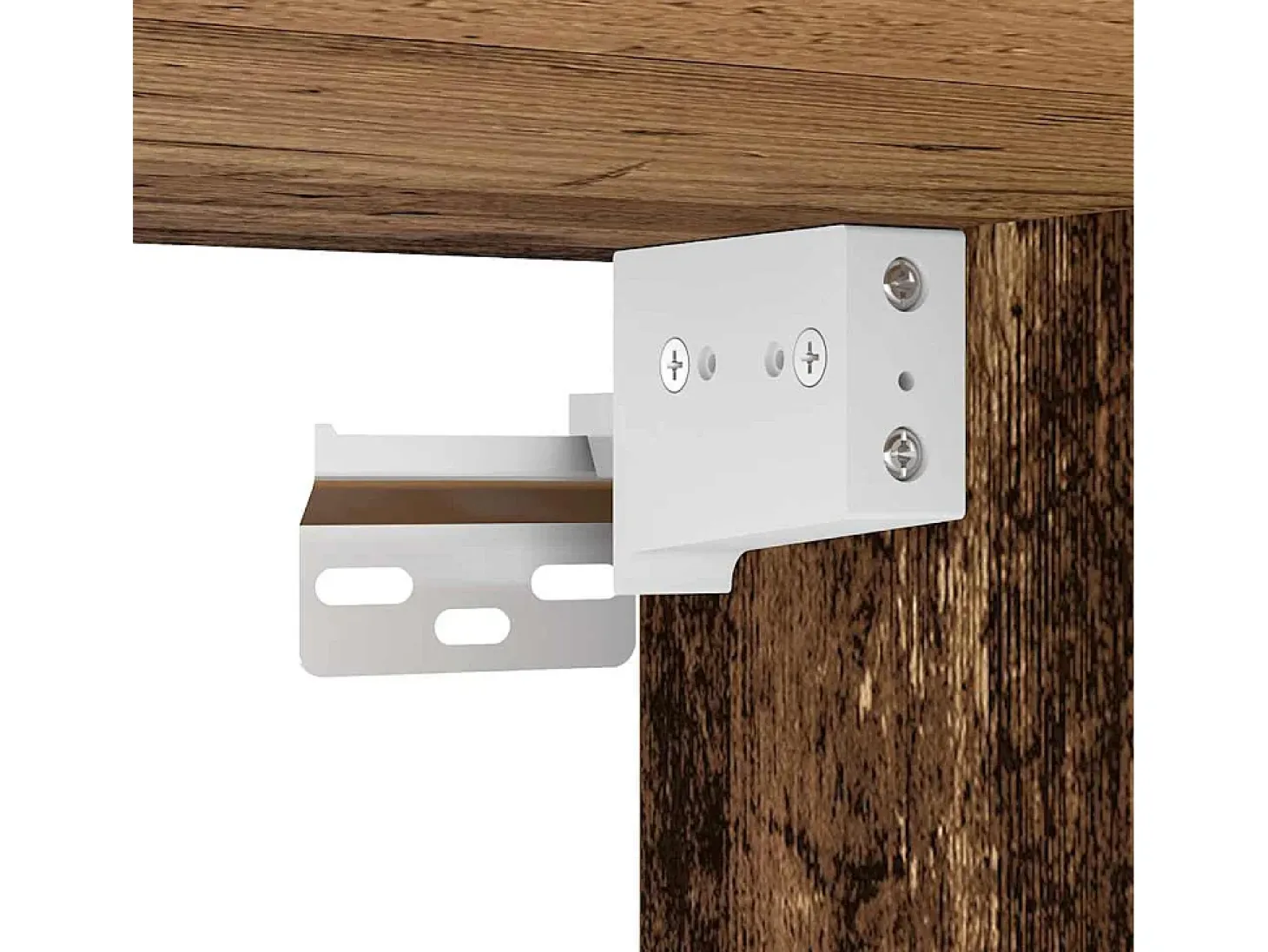 Aparador con mueble de pared de madera vieja de ingeniería de madera