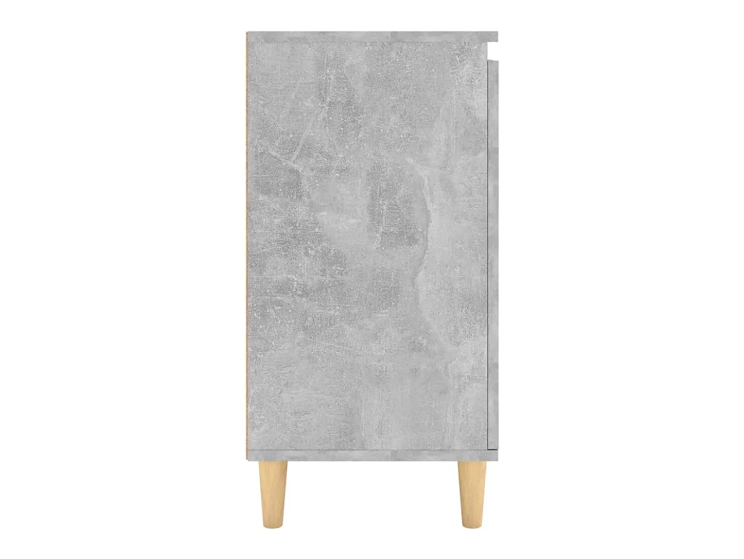 Aparador con patas de madera Madera de ingeniería gris hormigón