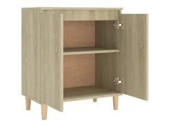 Aparador con patas de madera Roble Sonoma Madera de ingeniería