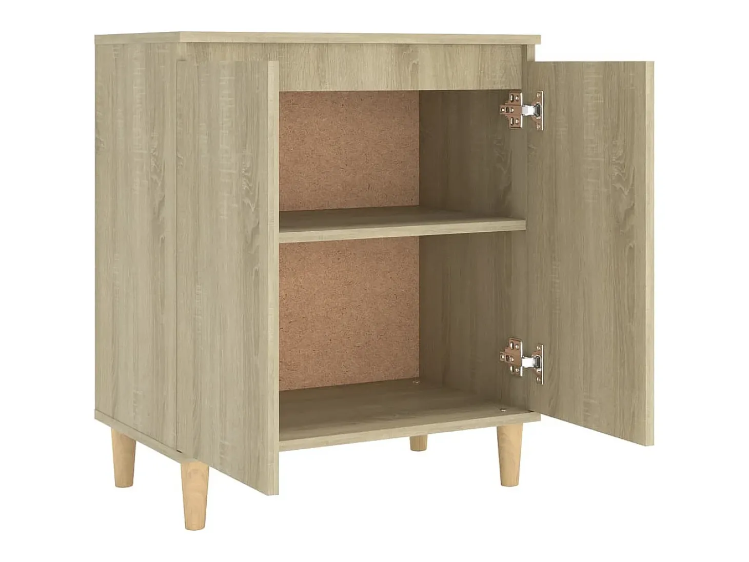 Aparador con patas de madera Roble Sonoma Madera de ingeniería