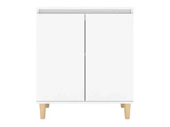 Aparador con patas madera contrachapada blanco 60x35x70 cm ES40581