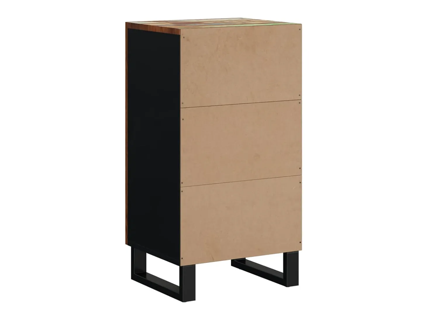 Aparador con puerta madera maciza reciclada 40x31x75 cm