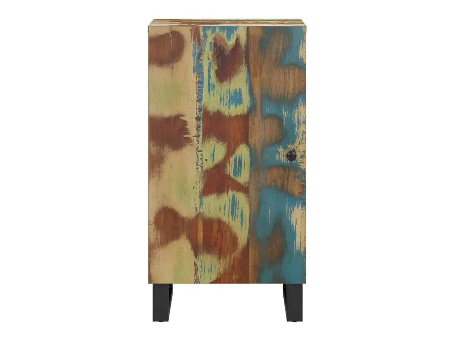 Aparador con puerta madera maciza reciclada 40x31x75 cm