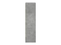 Aparador con puertas de cristal gris hormigón 35x37x142 cm