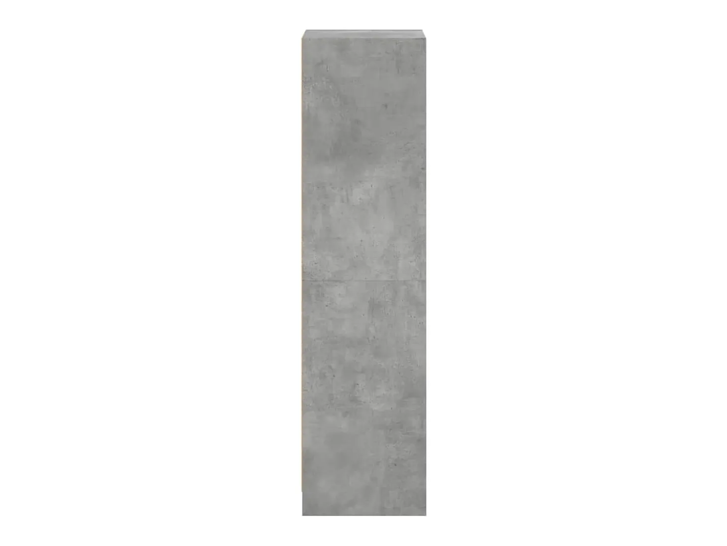 Aparador con puertas de cristal gris hormigón 35x37x142 cm