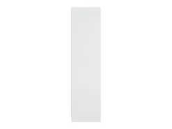 Aparador con puertas de cristal blanco 35x37x142 cm