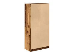 Aparador con puertas madera ingeniería envejecida 68x37x142 cm