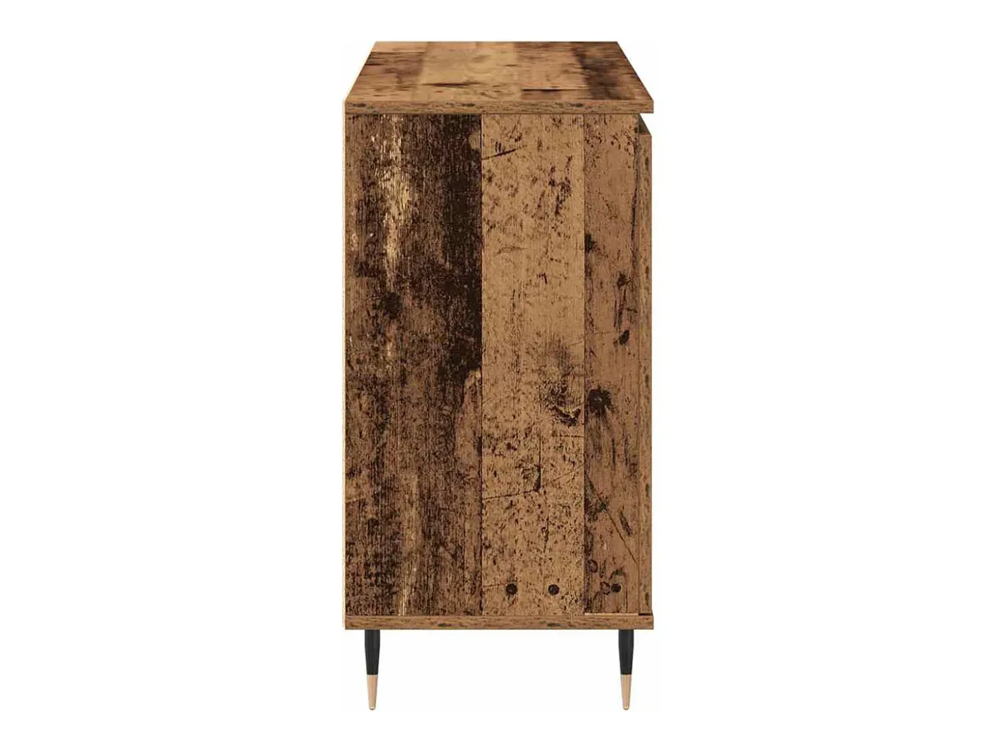 Aparador con puertas y cajones en madera vieja 101,5x35x70 cm