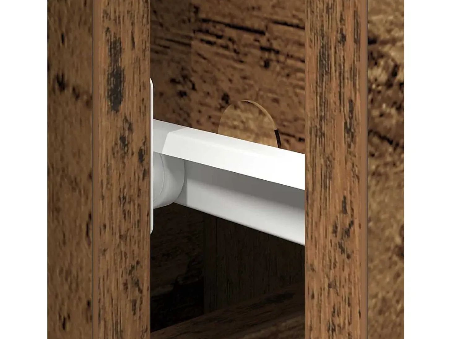 Aparador con puertas y cajones en madera vieja 101,5x35x70 cm