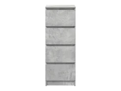 Aparador contrachapada gris 37,5x35x76 cm madera ingeniería