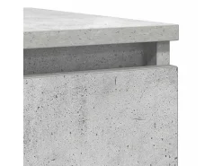 Aparador contrachapada gris 37,5x35x76 cm madera ingeniería
