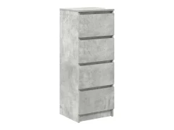Aparador contrachapada gris 37,5x35x76 cm madera ingeniería
