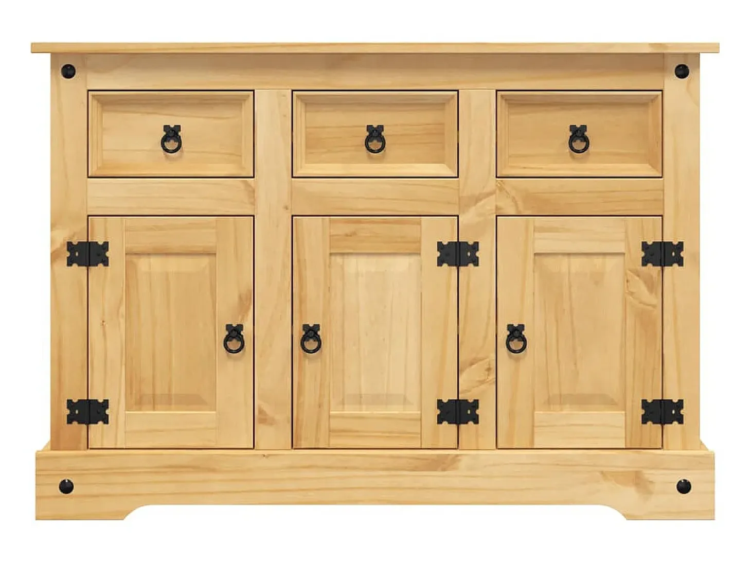 Aparador Corona madera maciza pino mexicano 112x43x78 cm ES85066