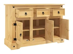 Aparador Corona madera maciza pino mexicano 112x43x78 cm ES85066