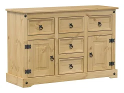 Aparador Corona madera maciza de pino 115x40x76 cm