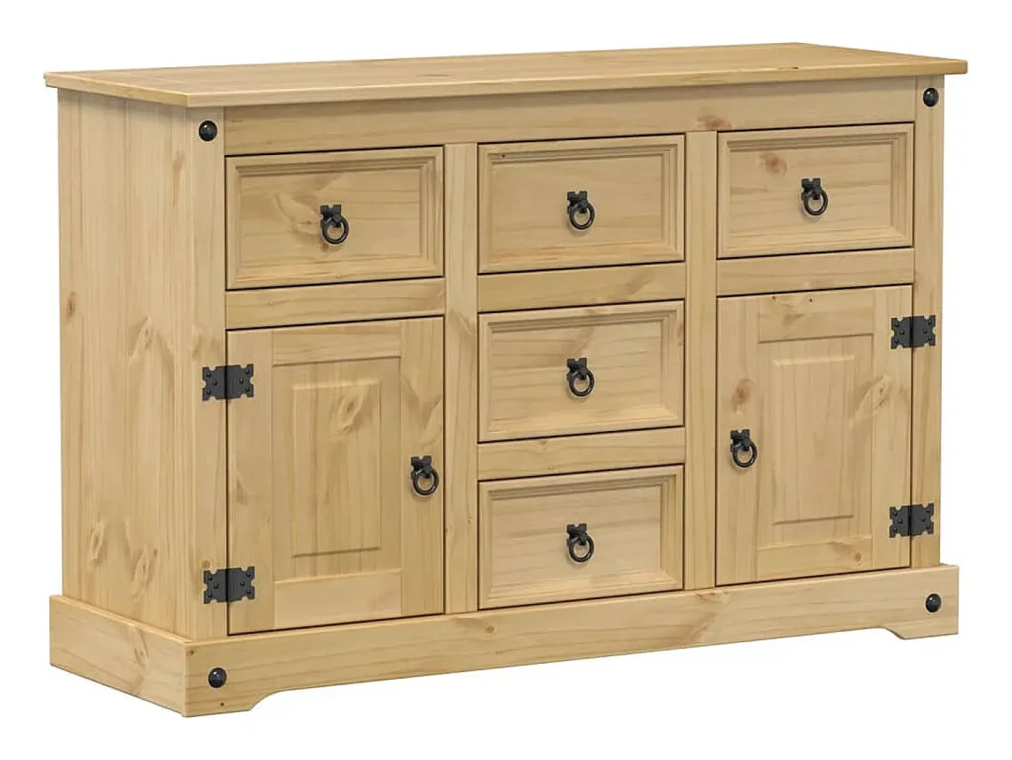 Aparador Corona madera maciza de pino 115x40x76 cm