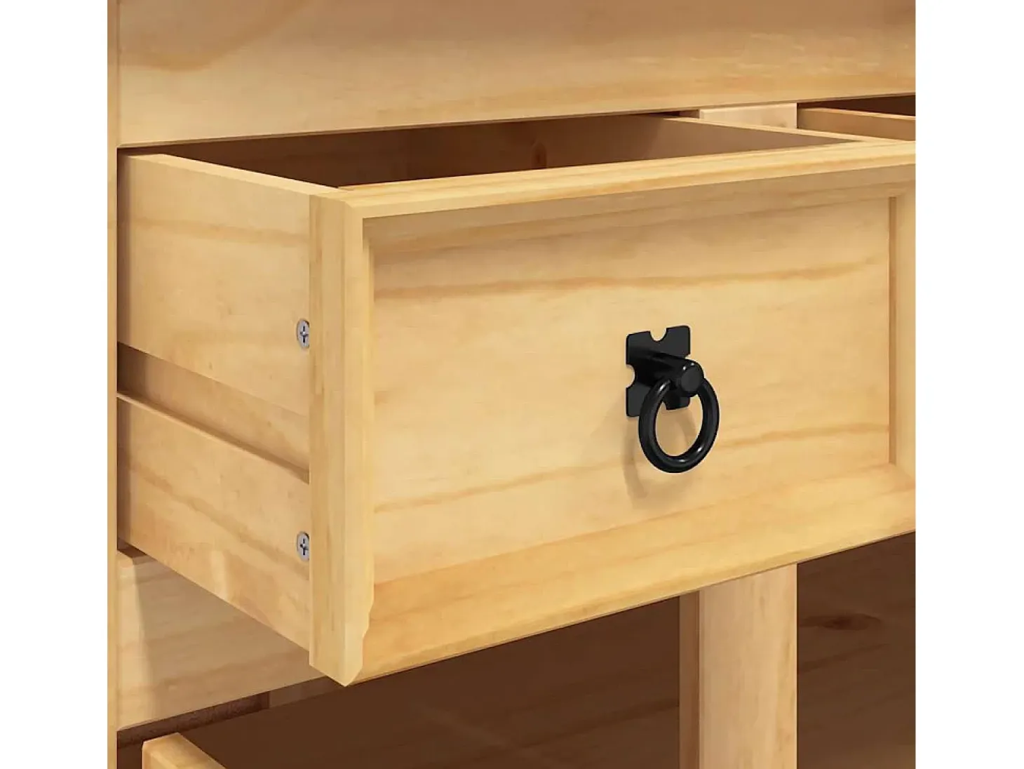 Aparador Corona marrón 112x44x78 cm madera maciza de pino mexicano