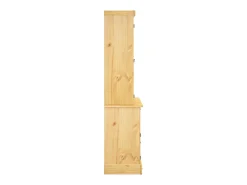 Aparador Corona marrón 112x43x196 cm madera maciza de pino mexicano